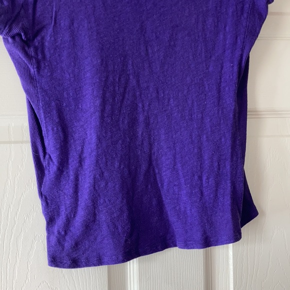 New York and company XS deep purple button up button front collared shirt blouse - Picture 12 of 17